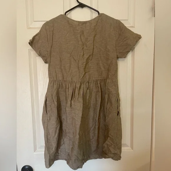 Madewell Linen Blend Alexandra Button Front Mini - Picture 7 of 7
